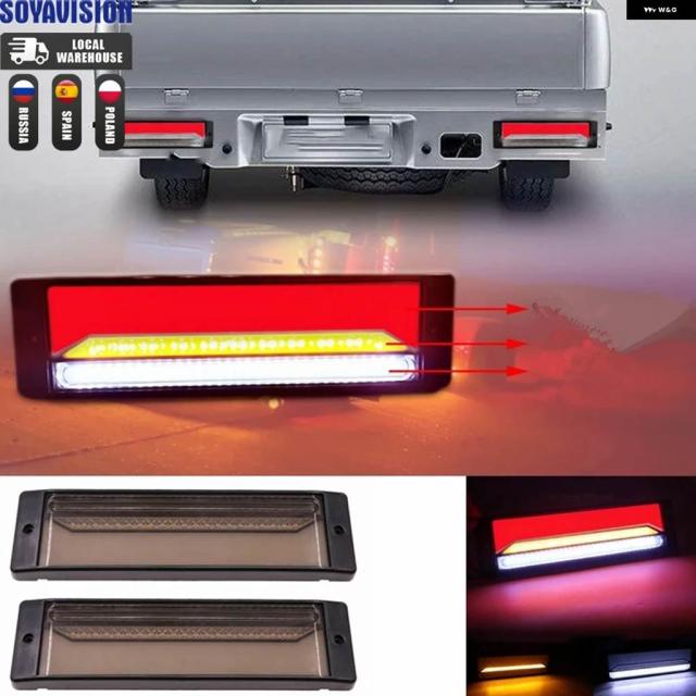 トラック リアライト2台分147LEDストップ信号トレーラーウィンカーブレーキ テールライト ランタンLEDリアライトトレーラー用12V24V