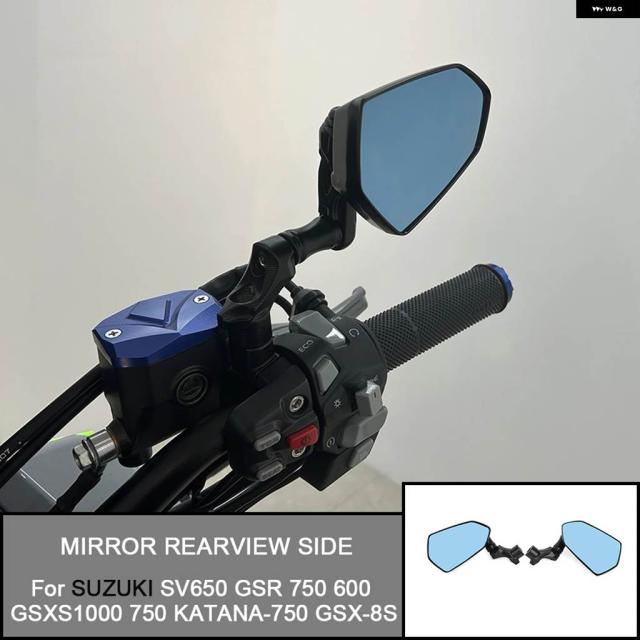 スズキ SV650 GSR 750 600 GSX S1000 750 GSX-8S オートバイ ミラー バックミラー サイドミラー バイク アクセサリー ハンドルバー