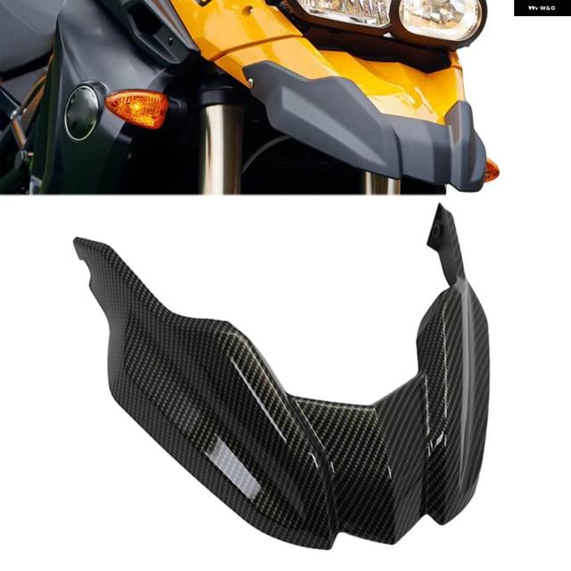 カーボン オートバイ フロントエクステンション フェンダー ビーク エクステンダー カバー フェアリング カウル BMW F800GS F650GS F 800GS 2008-2012