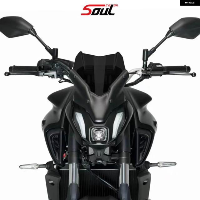 バイク スポーツ ブラック フロントガラス ヤマハ MT-07 2021年モデル2022年 SP MT07 21-22 FZ07 FZ-07