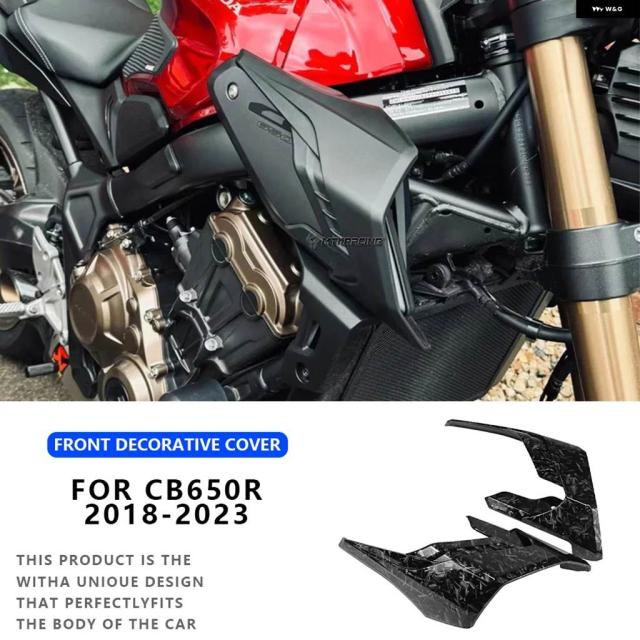 ホンダ CB650R 2018-2023 バイク フェアリング ディフレクター サイドエアフォイルカバー ウィングレット フィン トリム カバー プロテクター