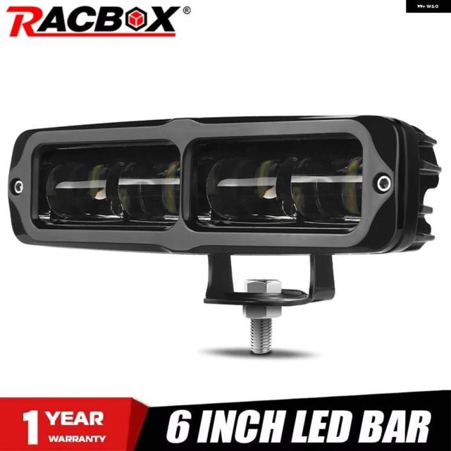 6inLED ともし火赤ちょうちん 6D 7D水晶体 30W LED赤ちょうちん オフロード御勤め灯 4X4 貨物自動車 ATV SUV 自動二輪車 12V 24V