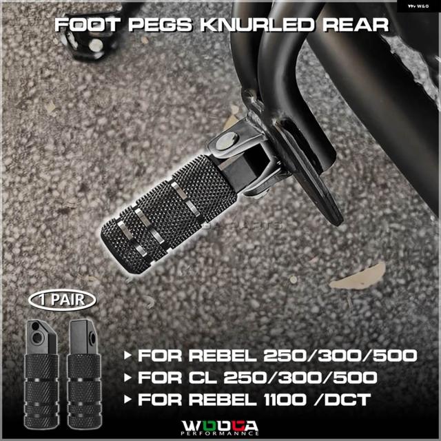 ローレット フットペグ ホンダ レブル 500 レブル 1100 レブル 300 レブル CMX 250 300 500 1100 リア フットペグ ペダル CL 250 300 500