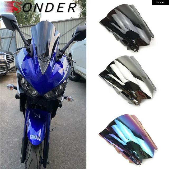 ヤマハ YZF R25 R3 2013 - 19 YZF-R3 YZF-R25 バイク スクリーン ウインドシールド ダブルバブル
