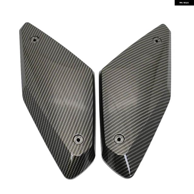 ブラック/カーボン バイク ABS サイド パネル フェアリング フレーム カバー ホンダ CB650R 2018-2023 2020 2021 2022_2