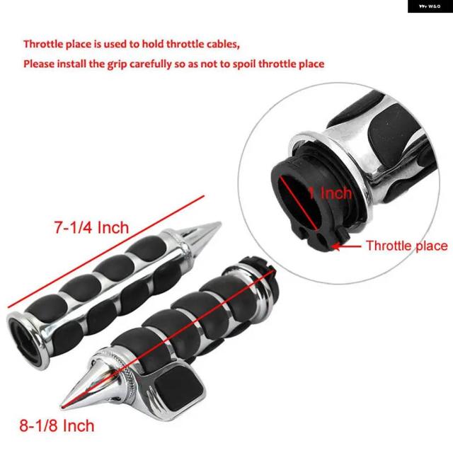 1インチ 25MM バイク ハンドルバー ハンド グリップ ヤマハ ロードスター ウォリアー ミッドナイト XV 1600 1700 V-STAR XVS 950 1100_12