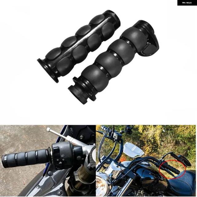 1インチ 25MM バイク ハンドルバー ハンド グリップ ハーレー エレクトラグライド ウルトラ ファットボーイ FLSTF VROD マッスル VRSCF ロードキング XL883C XL1200C_1