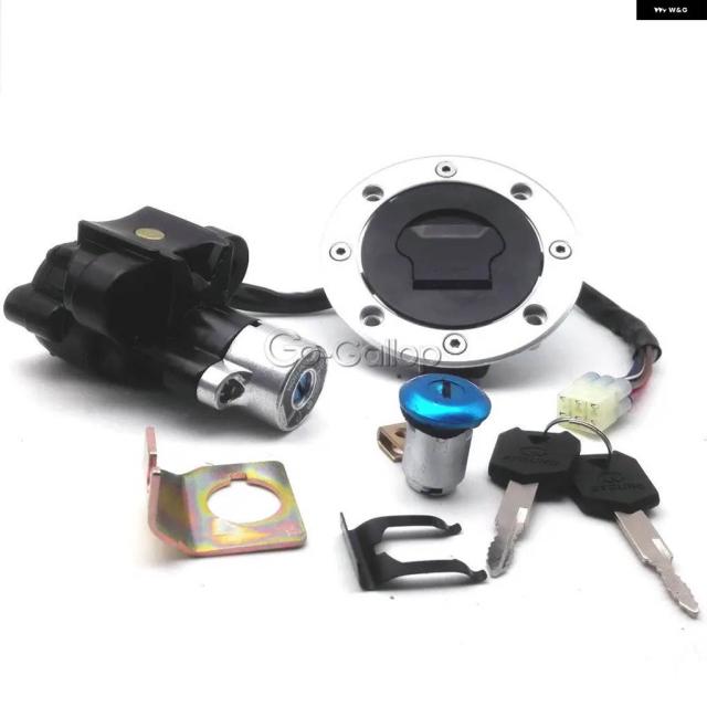 バイク イグニッション スイッチ 燃料ガスキャップ ロックキーセット スズキ GSXR600 1996-2003/GSXR750 1993-1999 1994 - 98