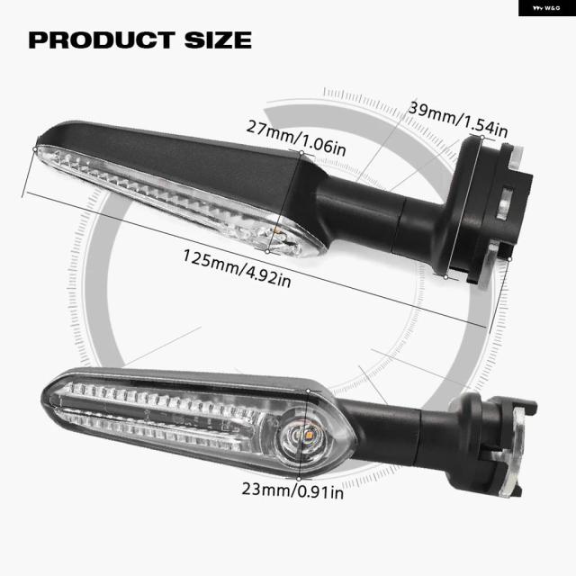ウィンカー インジケーター ヤマハ R9 R7 R6 R3 R25 R15 V2 V3 V4 MT125 MT15 MT25 MT03 バイク フロント/リア LED ライト ブリンカー_4