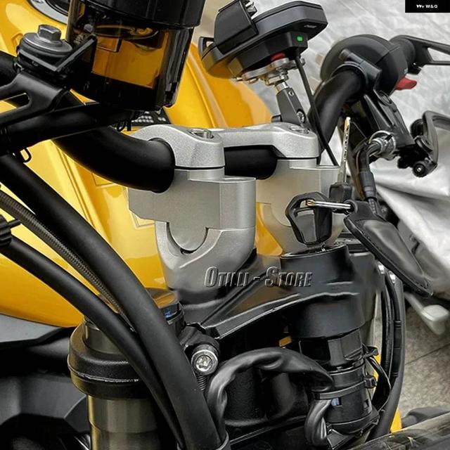 バイク ハンドルバー ライザー マウント アルミキット ストリートトリプル 765R ストリートトリプル 765RS 765 R RS_2
