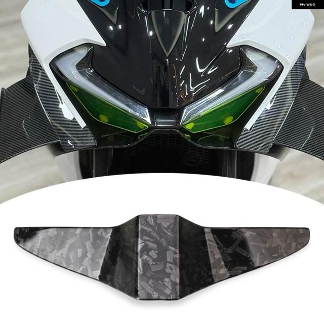 バイク カーボン フロント フェアリング ウイング レット エアロダイナミック ウイング シェルカバー ガードキット 675SR-R 675SR 675 SRR