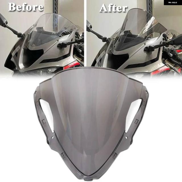 バイク フロントウインドシールド スクリーン バッフルウインドデフレクターZX6R ZX-6R 2024 2025に