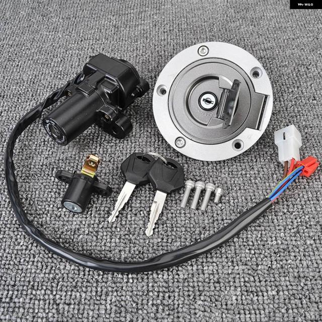 イグニッション スイッチ 燃料ガスキャップ シートロック キーセット ヤマハ YZF-R1 1998-2003 R6 1999-2005 FJR1300 2004-2010 FZ6 FZ6R FJ1300