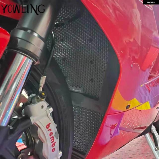 ドゥカティ PANIGALE PANIGALE STREETFIGHTER V4 R V4R V4S ラジエーター ガード タンク グリル シールド クーラー ベゼル プロテクター メッシュカバー_2