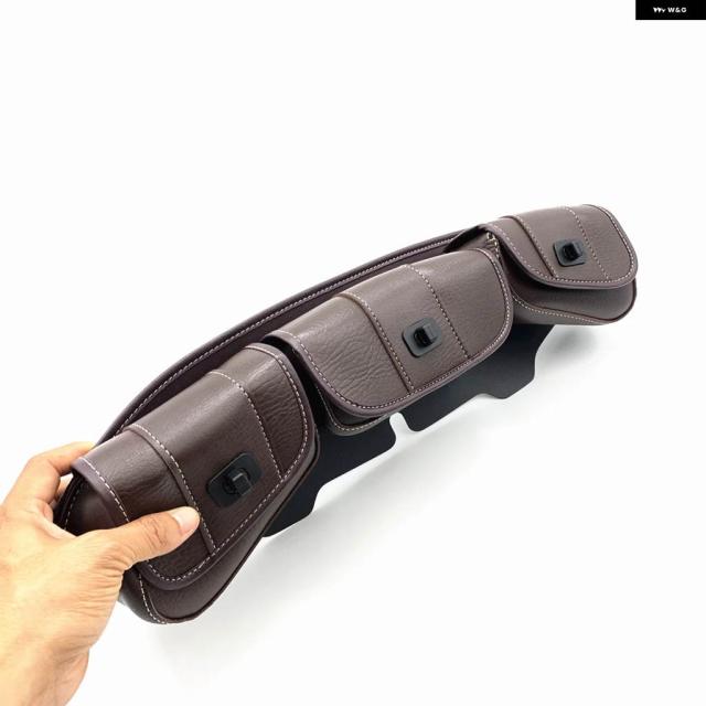 バイク ウインドシールドバッグ フェアリング ポーチ 3ポケット ハーレー エレクトラ グライド ストリート グライド ウルトラ リミテッド トライ グライド 1996-2013_3
