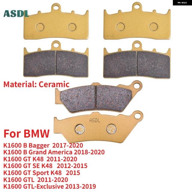 バイク フロントリアブレーキ パッド BMW K 1600 GT 11-13 K 1600 GT SE 2012-2013 K 1600 GTL 2011-2013 K 1600 GTL E 12-13