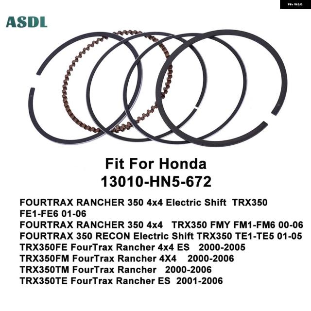 78.5MM バイク エンジン ピストンリング ホンダ TRX350 FE1-FE6 2001-2006 TRX350FE FOURTRAX ES 2000-2005 TRX 350TE 13010-HN5-672