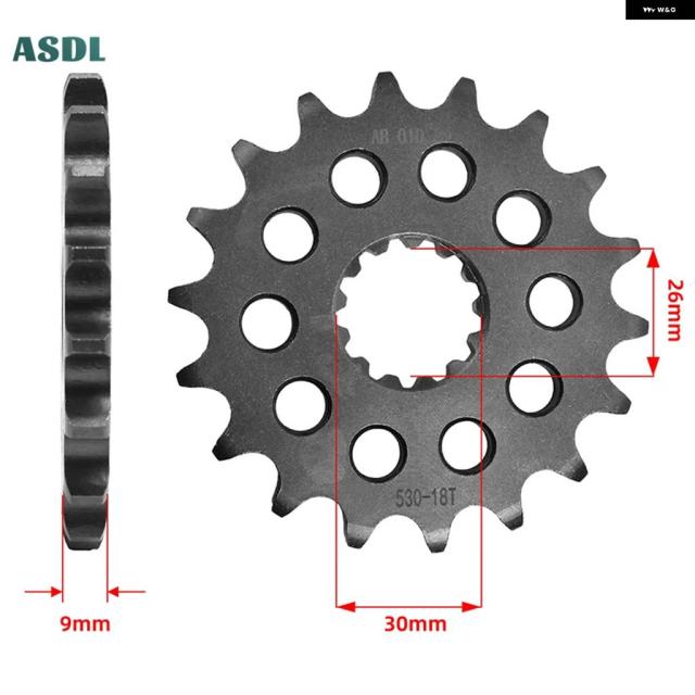 530-18T 530 18トゥース バイク 20CRMNTI フロント スプロケット サイレント スプロケット トライアンフ 1050 TIGER 2007-2014 1050 TIGER SE 2009-2014