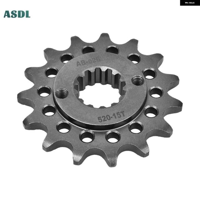 520 15T バイク 20CRMNTI フロント スプロケット サイレント カワサキ KLR650 C1-C8 95-2003 KL650 A4-A19 1990-2010 KLX650 93-96_3