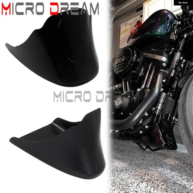 ハーレー スポーツスター 1200 フォーティーエイト スーパーロー アイアン 1200 2004-2020 バイク フロントスポイラー マッドガード エアダム チン フェアリング