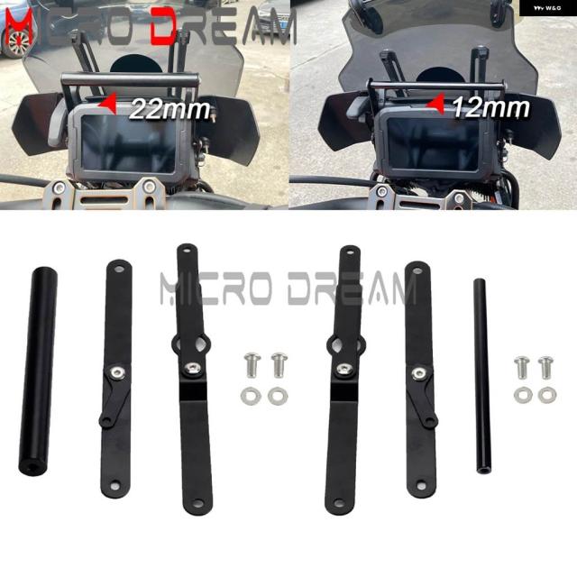 モーターナビゲーションプレート ブラケット 12MM 22MM バー ハーレー パンアメリカ 1250 S RA1250 S RA1250S 21-2024 GPS クロスバー マウント サポート