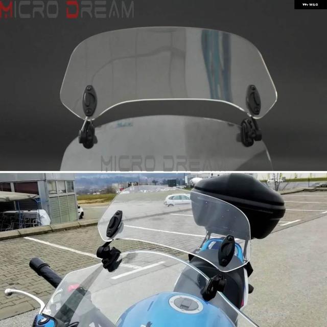 バイク ツアーウィンドスクリーンスポイラー エアフローデフレクター アドオン ウィンドシールド ヤマハ BMW ホンダ NC700X CBF600