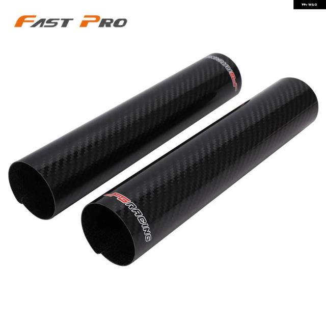 バイク 160MM-250MM カーボン フロント フォーク プロテクター ラップカバー ブラック ヤマハ KTM EXC SX SXF XC XCF X125 250_4