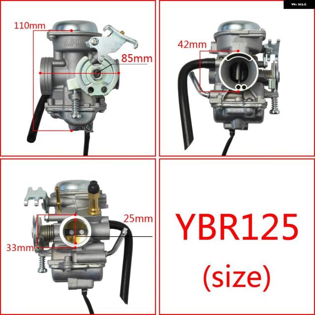 ヤマハ YBR 125 バイク キャブレター YBR125 ユーロ III エンジン 燃料 システム_6