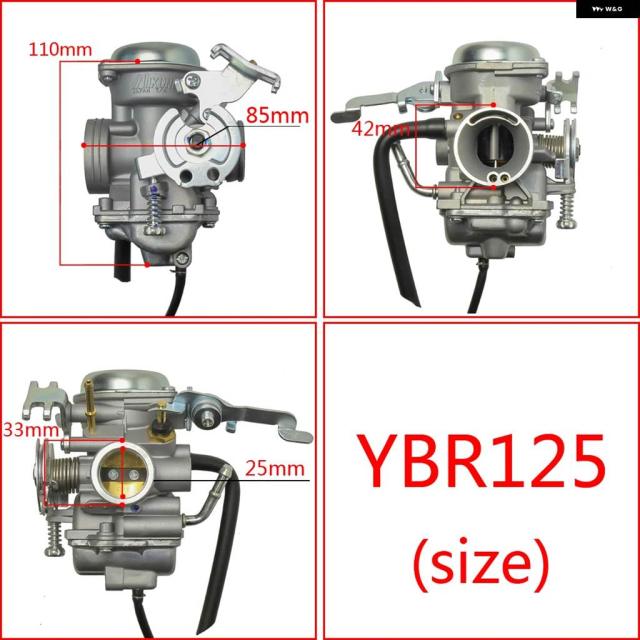 ヤマハ YBR 125 バイク キャブレター YBR125 ユーロ III エンジン 燃料 システム_7