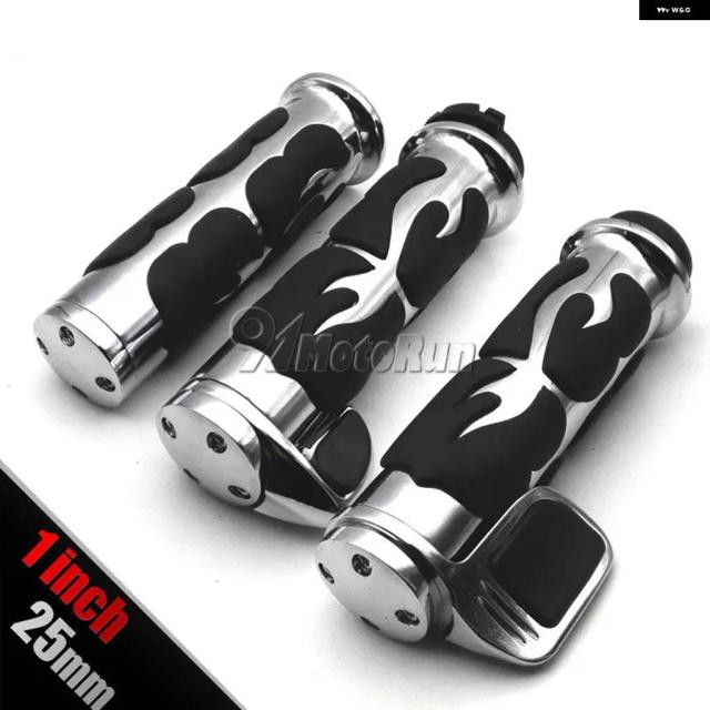 1インチ 25MM フレイム レトロ バイク ハンド グリップ ホンダ スズキ カワサキ ヤマハ ハーレー XL883 ストリート バイク クルーザー チョッパー
