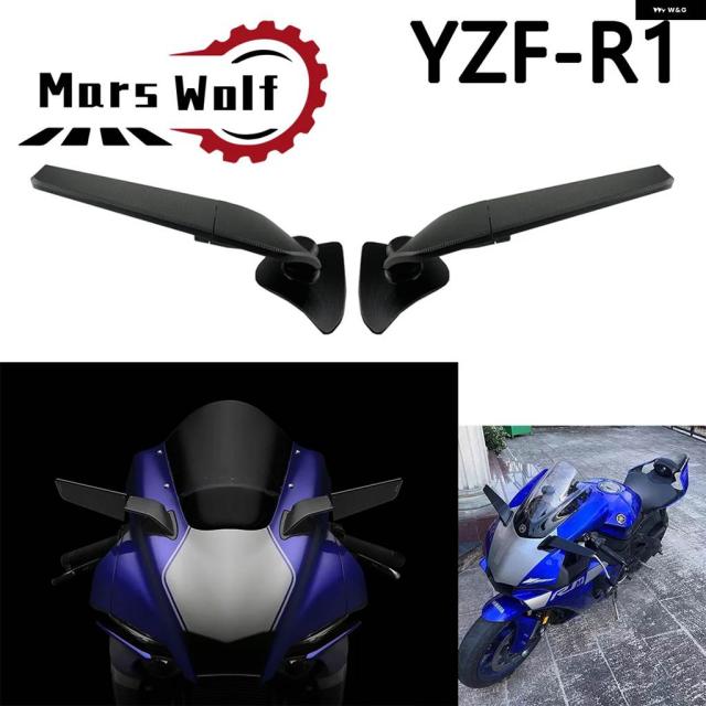 ヤマハ YZF-R1 YZFR1 R1M 2020 2021 2022 バックミラー ウィング サイドミラー ウィングレット 2020-2022