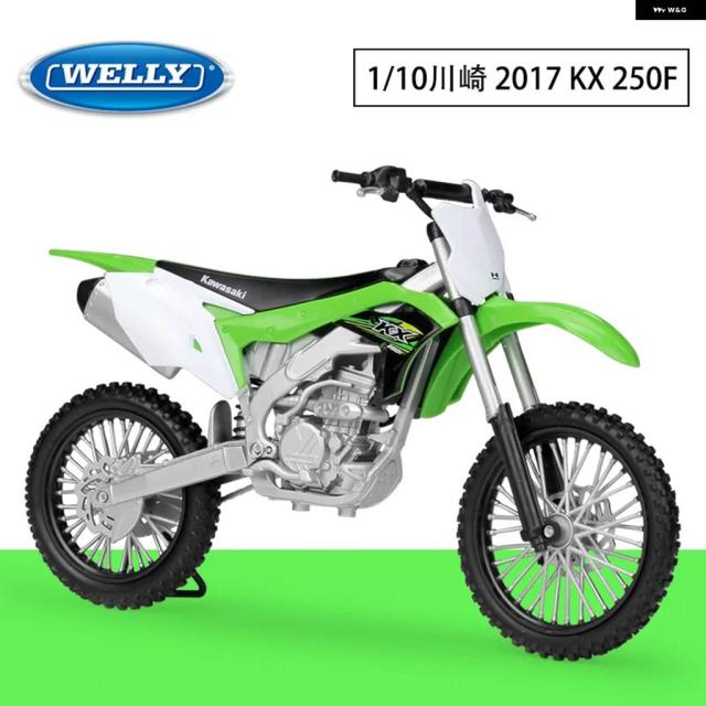 WELLY 1:10 カワサキ 2017 KX 250 KX250 イミテーション モトクロス セット モデル
