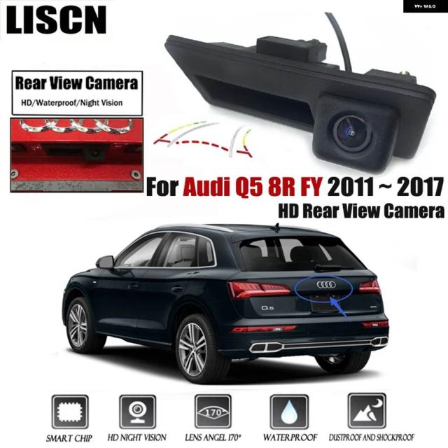 リアビュー カメラ アウディ Q5 8R FY 2011 - 17 トランク ハンドル バックアップ 防水 パーキング リバース カメラ