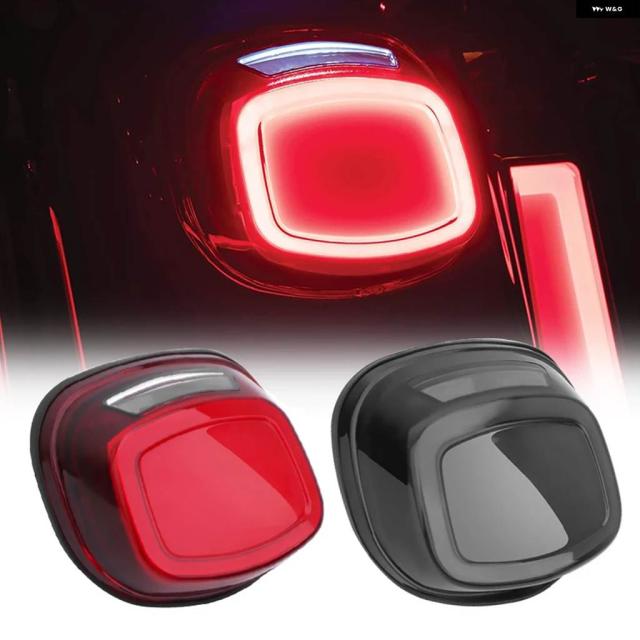 バイク リア テールライト LED ブレーキ ランニングレッド スモークランプ テールライト ハーレー ツーリング ソフテイル ダイナ スポーツスター XL883N XL1200N