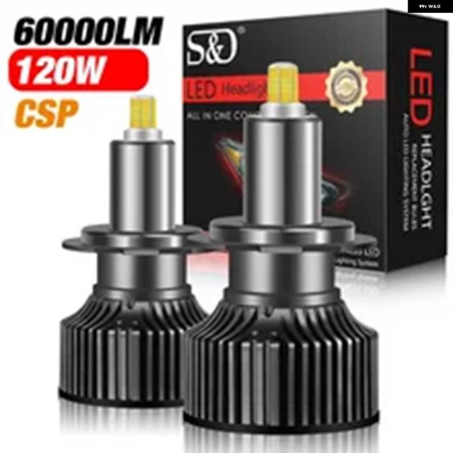 60000LM H7 パワフル LED ミニカー ヘッドライト H3 H8 H11 H1 LED バルブ HB3 9005 HB4 9006 HIR2 9012 CSP 3D 360 オートランプ 12V 6000K