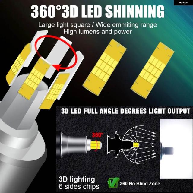 60000LM H7 パワフル LED ミニカー ヘッドライト H3 H8 H11 H1 LED バルブ HB3 9005 HB4 9006 HIR2 9012 CSP 3D 360 オートランプ 12V 6000K_1
