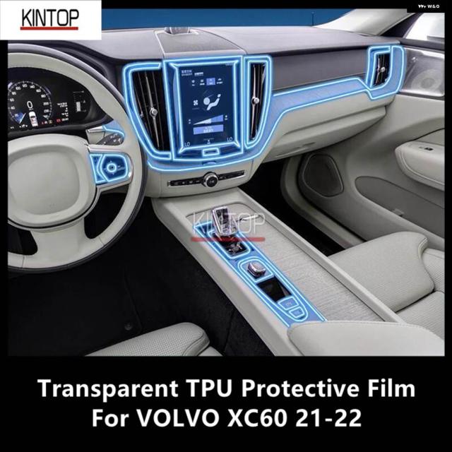 ボルボ XC60 21-22 車内センター コンソール クリアフィルム 傷防止フィルム RE