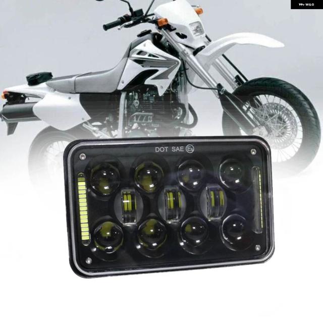 トラック ライト スクエア 4X6インチ LED ヘッドライト 防水 ドライビングランプ ホンダ XR250 XR400 XR650 スズキ DRZ 車 オフロード バイク