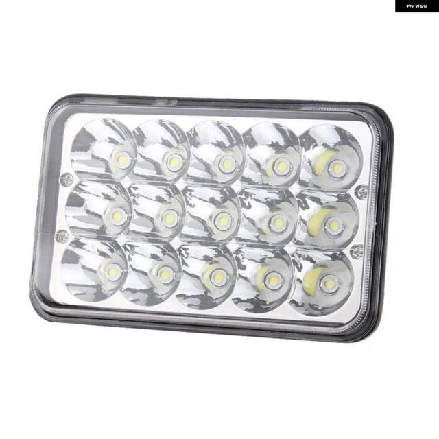 トラック ライト スクエア 4X6インチ LED ヘッドライト 防水 ドライビングランプ ホンダ XR250 XR400 XR650 スズキ DRZ 車 オフロード バイク_6