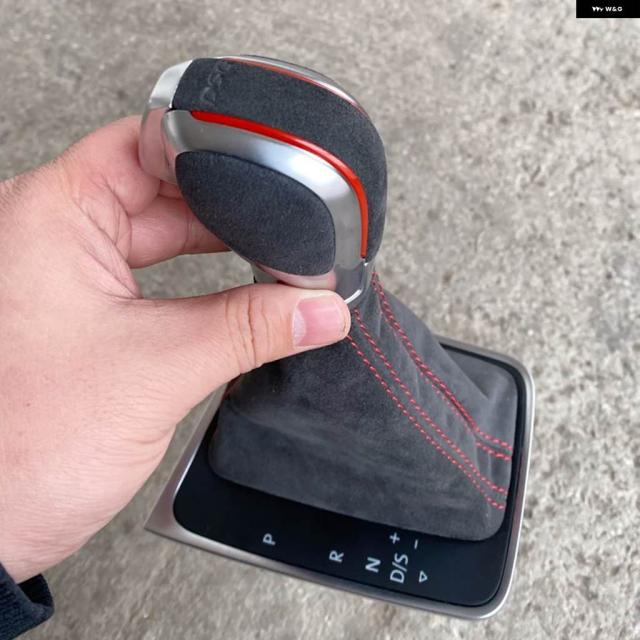 レザー レッドステッチ ギア シフト ノブ ゴルフ 7 7.5