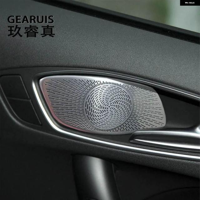 アウディ A1 S1 8X 2011-2018 ドアハンドル パネル ラウド スピーカー サウンド パッド ステレオ オーディオ スピーカー カバー ステッカー トリム オート