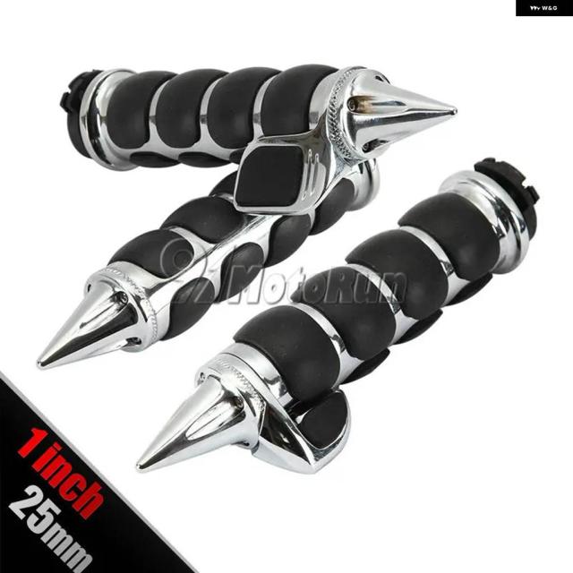 1インチ 25MM バイク ハンド グリップ ホンダ シャドウスピリット セイバー VT VLX VF 600 700 750 1100 VTX 1300 1800 C クルーザー