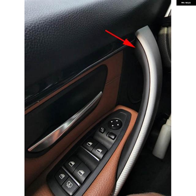 インナー ドアハンドル プル トリム カバー BMW 320I 328D 328I 330I 335I 340I 428I 435I M3 M4 ベース 51417279312 オート_1