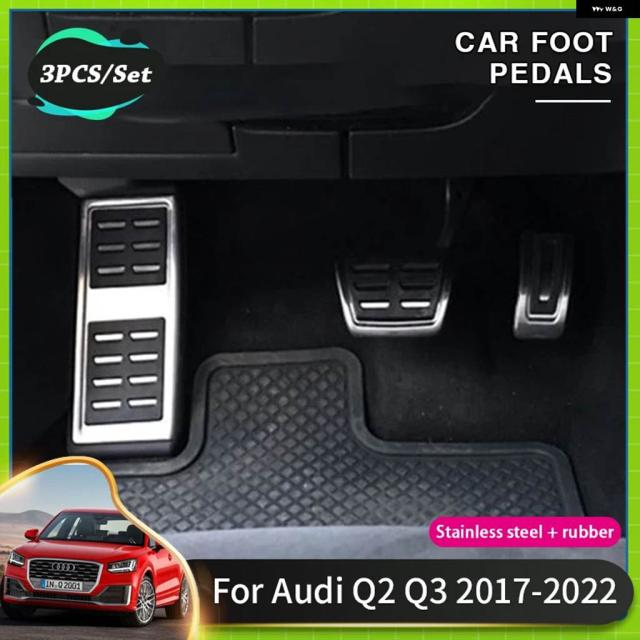 ペダル 滑り止め 汚れ防止 パッド アウディ Q2 2022 Q3 8U F3 RS 2017~2021 AT MT フットブレーキペダル パッド カバー