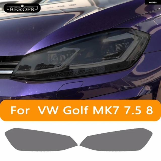 ヘッドライト フィルム ブラック フィルム テールライト クリア ステッカー フォルクスワーゲン VW ゴルフ 7 8 MK7 2014-2022