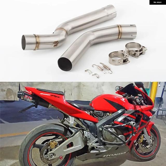 バイク エキゾーストリンク パイプ ホンダ CBR600 CBR600RR F5 エキゾーストミドルリンク パイプ エスケープ 2005-2017 CBR600RR エキゾーストマフラー