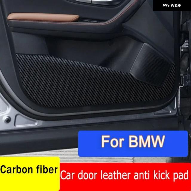 車ドアアンチキックマットレザーカーボン ステッカー BMW MINI COOPER F54 F55 F56 F57 F60 R56 R60 カーアクセサリー