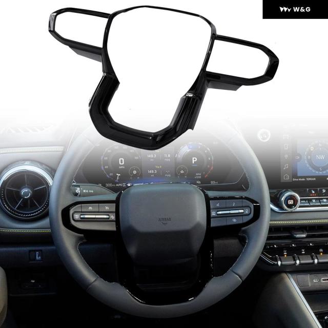 シボレー シボレー コロラド 2023-2025 内装 ステアリングホイール カバー トリム ABS カーアクセサリー 1個