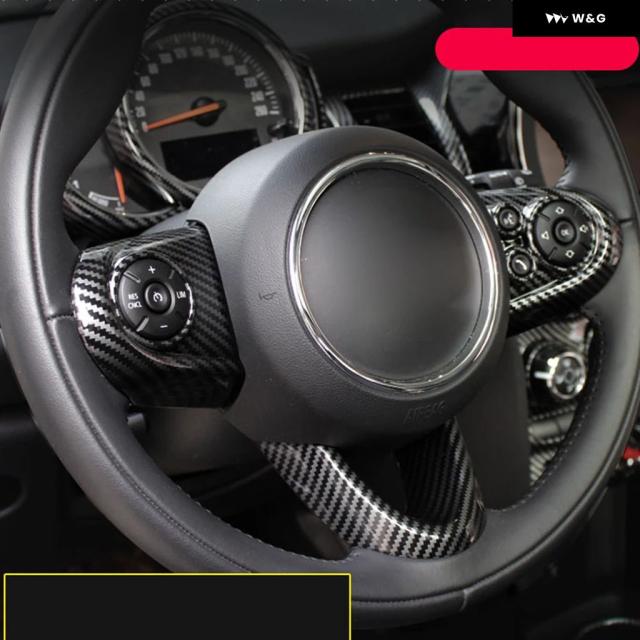 JCWカーボンカバー付きステアリング！　BMW MINI クーパーＳ R56　AT車　Ｒ５５/Ｒ５７/Ｒ５８　JCW ステアリングホイールカバー ミニクーパー用 1 S R50 R53 R56 R60 F55