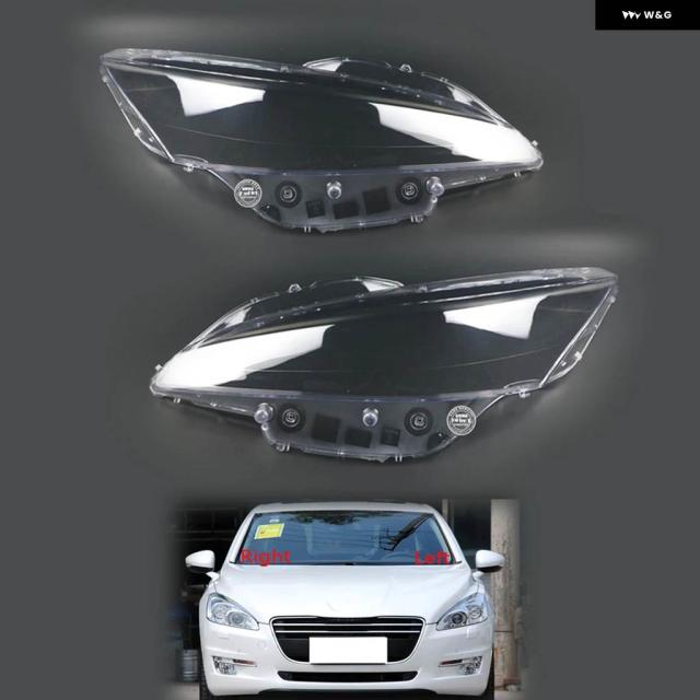 プジョー 508 2011 - 14 車用 ヘッドライト カバー ランプシェード ケース ヘッドランプ レンズ シェル